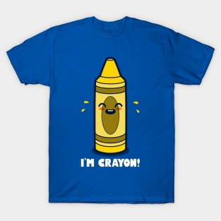 Funny Cute Kawaii Crying Crayon Cartoon T-Shirt